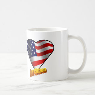 Neues Bürger-Sternenbanner Herz Kaffeetasse