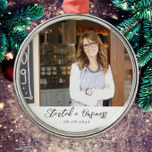 Neues Business Meilenstein-Foto halten Ornament Aus Metall