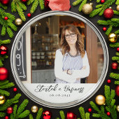 Neues Business Meilenstein-Foto halten Ornament Aus Metall