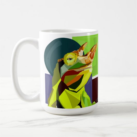 Neues Cham On The Block—Jacksons Chamäleon Kaffeetasse (Links)