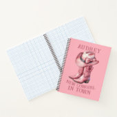 Neues Cowgirl in Town Notizblock (Innenseite)