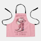 Neues Cowgirl in Town Schürze (Vorderseite)