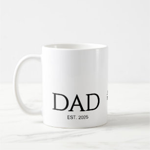 Neues DAD Geschenk Individueller Text DAD Gegründe Kaffeetasse