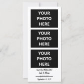 Neues Datum gerettet | Datum ändern | 3 FOTOS Karte (Vorderseite)