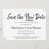 Neues Datum gerettet Save The Date (Vorne/Hinten)