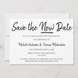 Neues Datum gerettet Save The Date