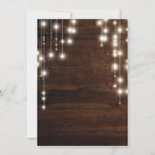 Neues Datum Rustikale Hochzeit Ankündigung (Rückseite)