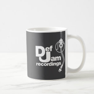 Neues Def Jam Recordings Logo Clic Rap Hip Hop Mic Kaffeetasse