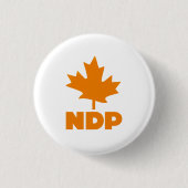 Neues demokratisches Party von Kanada Button (Vorderseite)