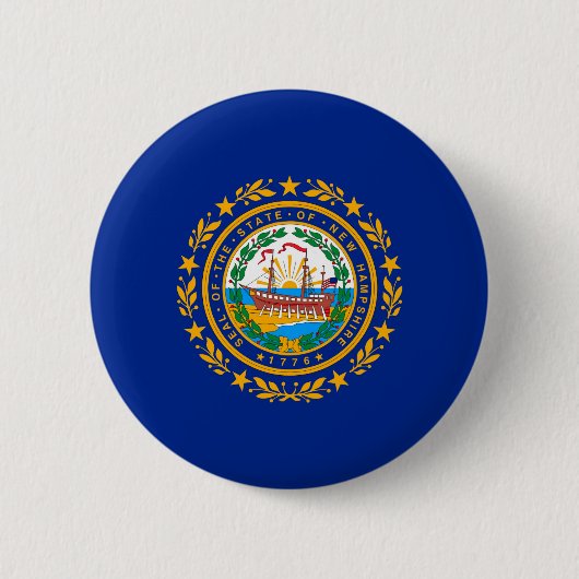 Neues Design der Hampshire State Flag Button (Vorderseite)