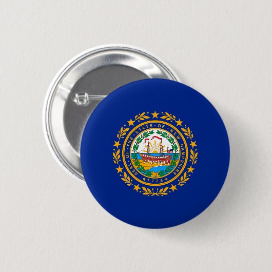 Neues Design der Hampshire State Flag Button (Vorne & Hinten)
