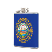 Neues Design der Hampshire State Flag Flachmann (Links)