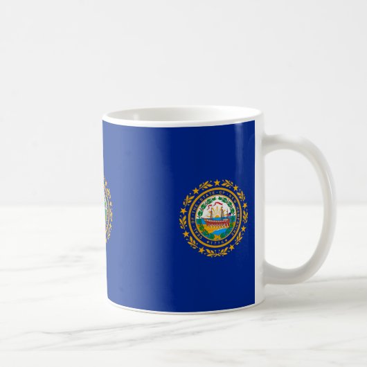 Neues Design der Hampshire State Flag Kaffeetasse (Rechts)