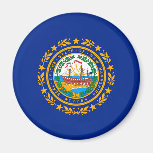 Neues Design der Hampshire State Flag Magnet
