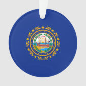Neues Design der Hampshire State Flag Ornament (Vorderseite)