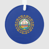 Neues Design der Hampshire State Flag Ornament (Rückseite)