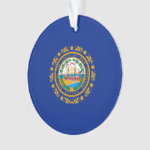 Neues Design der Hampshire State Flag Ornament (Vorderseite)