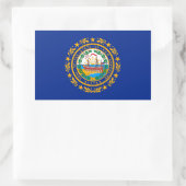 Neues Design der Hampshire State Flag Rechteckiger Aufkleber (Tasche)