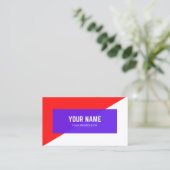 Neues Design für Visitenkarten Visitenkarte (Stehend Vorderseite)