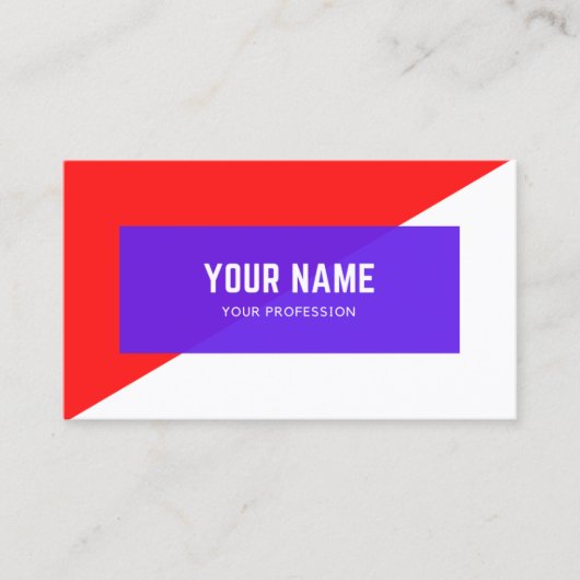 Neues Design für Visitenkarten Visitenkarte (Vorderseite)