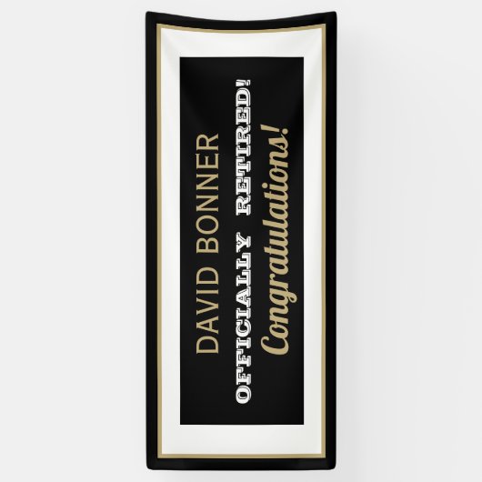 Neues Design!Happy Ruhestand Banner (Vertikal)