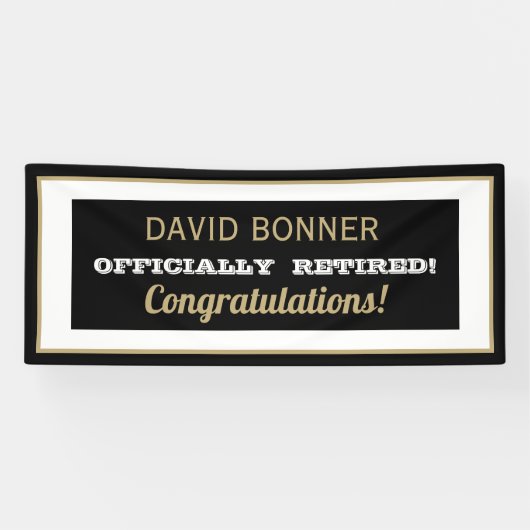 Neues Design!Happy Ruhestand Banner (Horizontal)