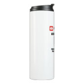 Neues Design "macht den Zungenschleier zum Gehirn" Thermosbecher (Nach links gedreht)