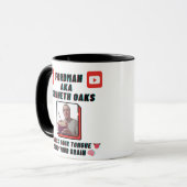 Neues Design "macht die Zunge zum Gehirn"-Tasse Tasse (Vorderseite Links)