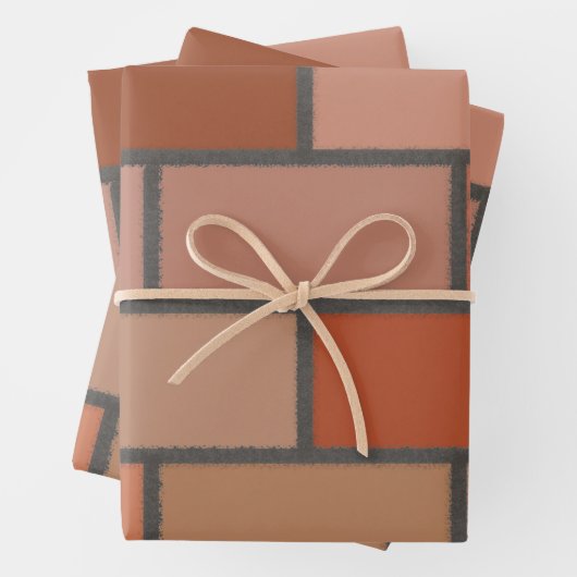 Neues Design-Muster für Brillenwände Geschenkpapier Set (Beispiel)