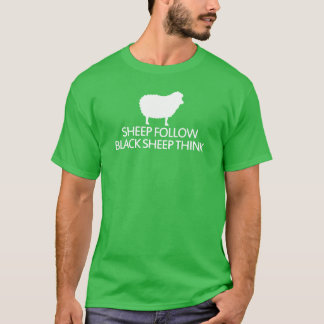 Neues Design Schaf folgt Schaf denkt Freund T-Shirt