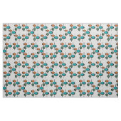 Neues Design Vintages Retroblau Mitte des Jahrhund Stoff (Fat Quarter (45,7 x 55,9 cm))