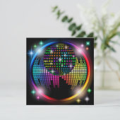 Neues DISCO-Party / Silvester Einladung (Stehend Vorderseite)