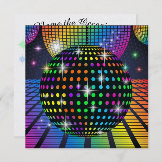 Neues DISCO-Party - SRF Einladung (Vorne/Hinten)