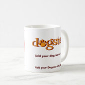 Neues Dogster Foto, Name u. URL-Tasse Kaffeetasse (VorderseiteRechts)