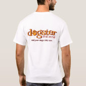 Neues Dogster Foto-Shirt - URL Rückseite an T-Shirt (Rückseite)