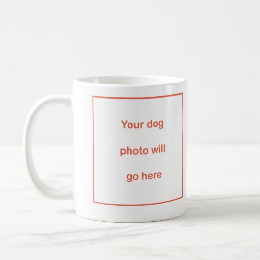 Neues Dogster Foto u. Namen-Tasse Kaffeetasse (Links)