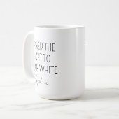 Neues Doktor-Geschenk, Personalisierte Weißkittel- Kaffeetasse (Vorderseite Links)