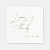 Neues Dokument zur grünen Script-Liebe Serviette (Vorderseite)