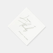 Neues Dokument zur grünen Script-Liebe Serviette (Ecke)