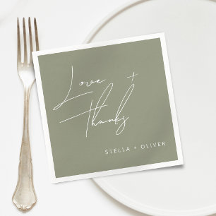 Neues Dokument zur grünen Script-Liebe Serviette