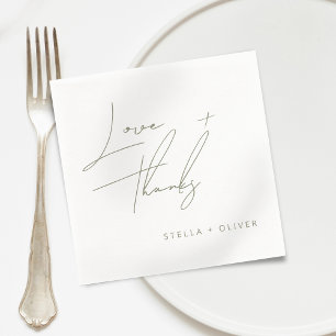 Neues Dokument zur grünen Script-Liebe Serviette