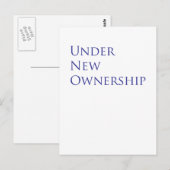 Neues Eigentum Postkarte (Vorne/Hinten)