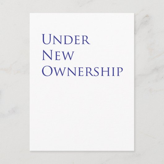 Neues Eigentum Postkarte (Vorderseite)