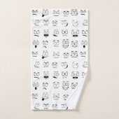 Neues Emoji-Gesicht Badhandtuch Set (Handtuch)