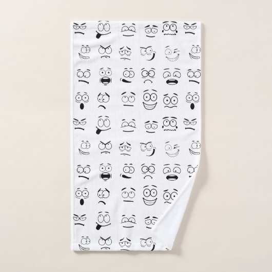 Neues Emoji-Gesicht Badhandtuch Set (Handtuch)