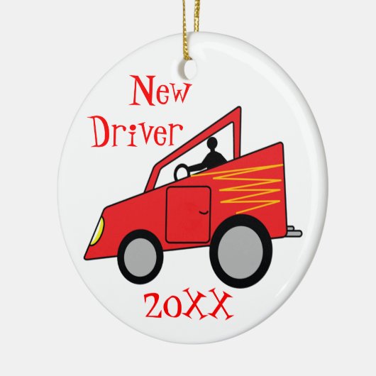 Neues Fahrer-Auto Keramik Ornament (Links)