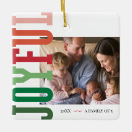 Neues Familienmitglied Freudenurlaub Foto Keramikornament