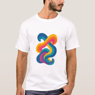 Neues farbenprächtiges abstraktes Design T-Shirt
