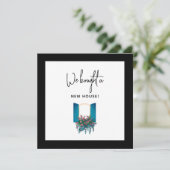 Neues Fenster Gerahmt Neue Adresskarte (Stehend Vorderseite)