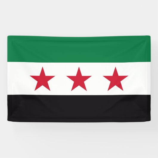 Neues Flaggensymbol in Syrien Banner (Horizontal)